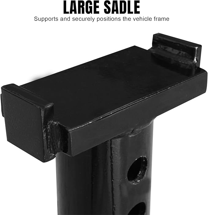 TCE 10 Ton (20,000 lb) Capacity Heavy Duty Steel Jack Stands, Low Profile, 2 Pack, T70070, Blue