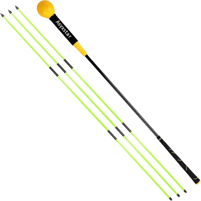 Golf Swing Trainer Aid - Power Flex Golf Swing Training aid for Strength and Tempo Golf Swing Speed Trainer Golf Training aid Golf Warm up Stick
