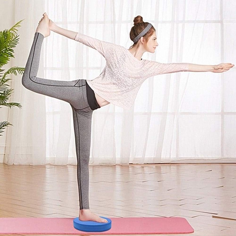 Skiennix Oval Balance Pad - Non-Slip Foam Stability Trainer for Yoga, Pilates & Fitness | Blue