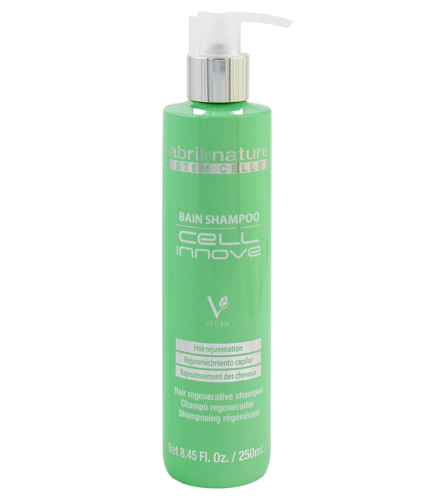 Abril Et Nature - Bain Shampoo Cell Innove - Moisturising Shampoo - 250 ml - For Damaged Hair - Hair Treatment with Stem Cells -