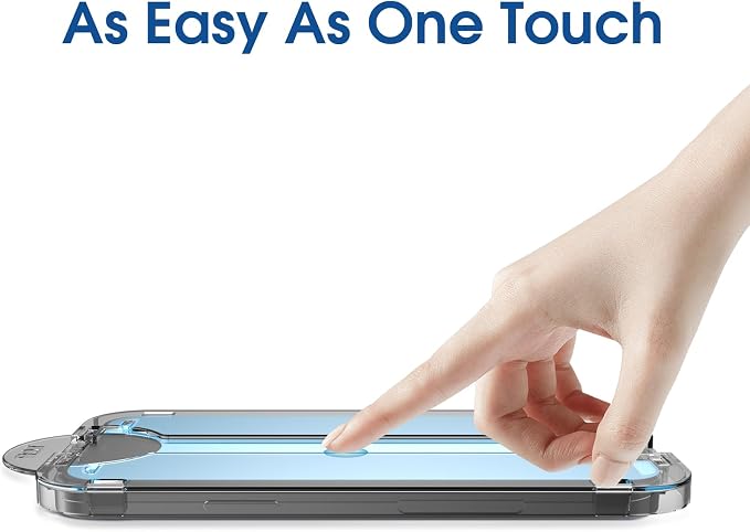 amFilm Auto-Alignment OneTouch for iPhone 16 Screen Protector + Camera Lens