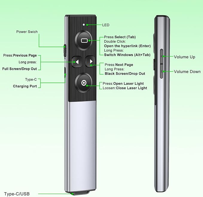 Presentation Clicker Wireless Presenter Remote