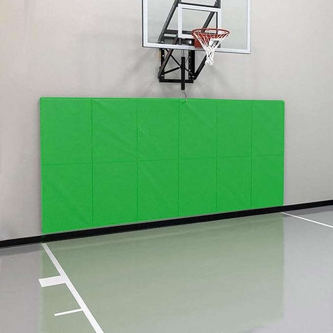 PROGOAL Gym Wall Paddings Basketball Court Wall Protection Pad - 2”Thick Foam Wall Mat Durable Protector for Wall-Mounted Basketball Hoops Garage Taekwondo（60" Lx20 W）