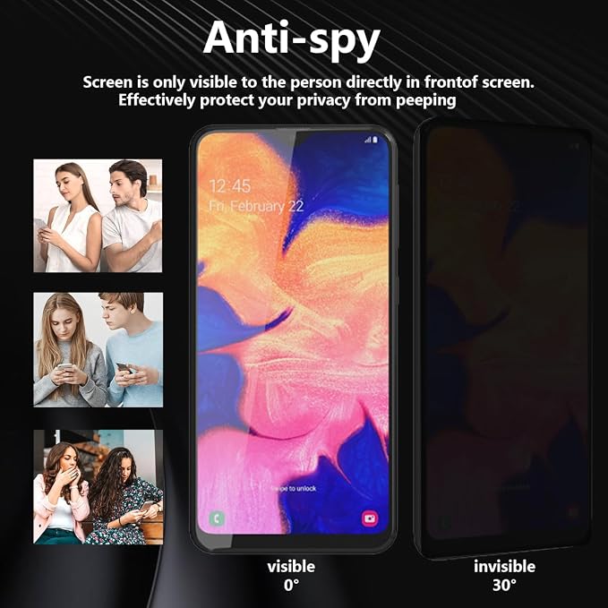 2 Pack Outer Privacy Tempered Glass