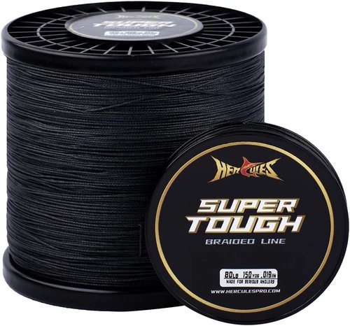 HERCULES Super Tough Braided Fishing Line - 4/8 Strands, 4lb-160lb | 150/300/500/1000 Yards for Saltwater