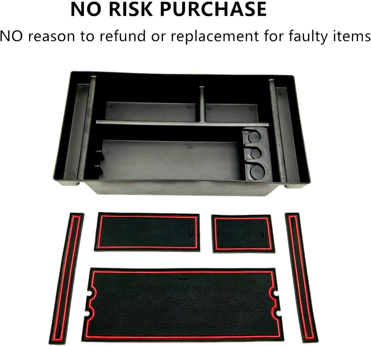 Center Console Organizer Tray fits for 2019-2022 GMC Sierra/Chevy Silverado 1500 Accessories, 2020-2021 2022 2023 Silverado/Sierra 2500 HD/3500 HD