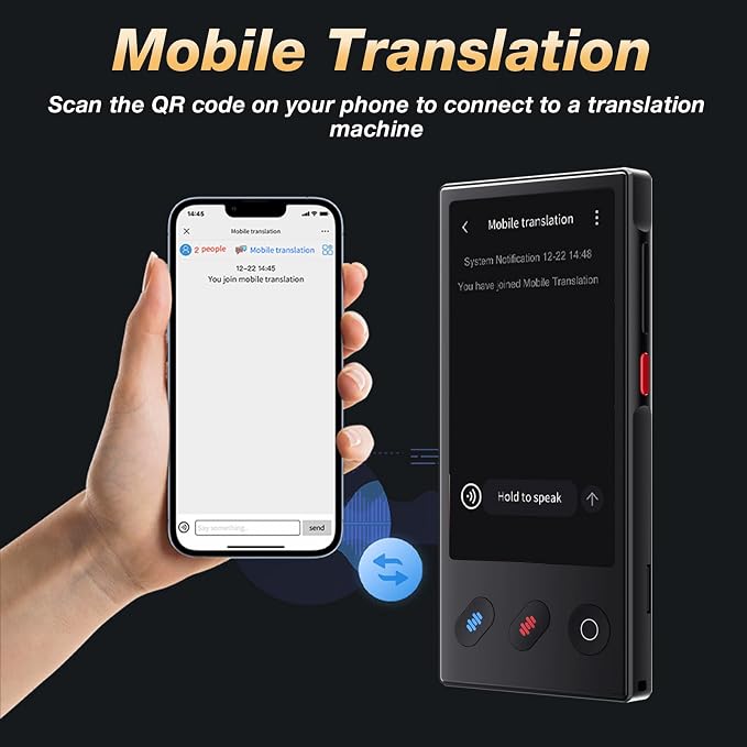Language Translator Device 2025, AI & ChatGPT & No WiFi Needed, Real-Time Two
