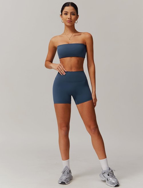 ABOCIW Workout Sets for Women 2 Piece Padded Sports Bra Tank Top High Waist Leggings Sets Active Gym Yoga Work Out Clothes Navy 12
