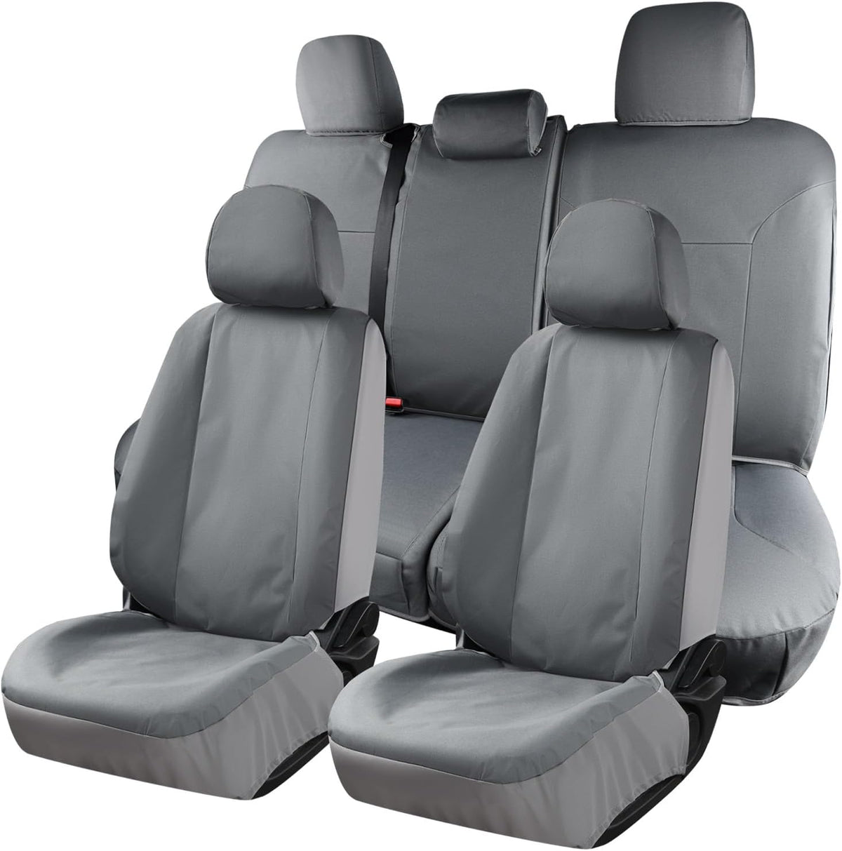 Coverado Seat Covers Custom Fit for Tacoma Double Cab/Crew Cab SR/SR5/TRD Sport/TRD Off-Road/Limited Seat Cushion Protectors 2016-2023 Oxford (Rear, Black)
