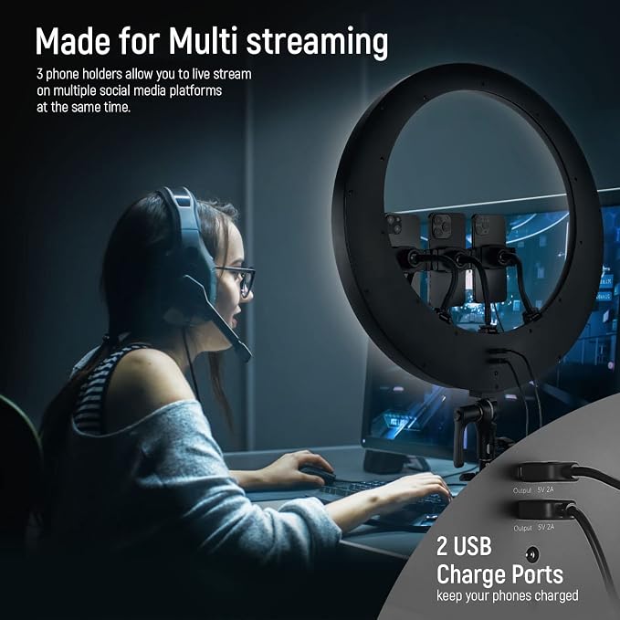 NEEWER Ring Light RP19H 19 Inch