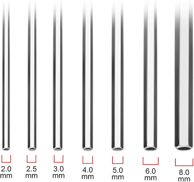 WISEUP 3mm t handle allen wrench set Metric,CR-V heavy duty hex key set with long arm