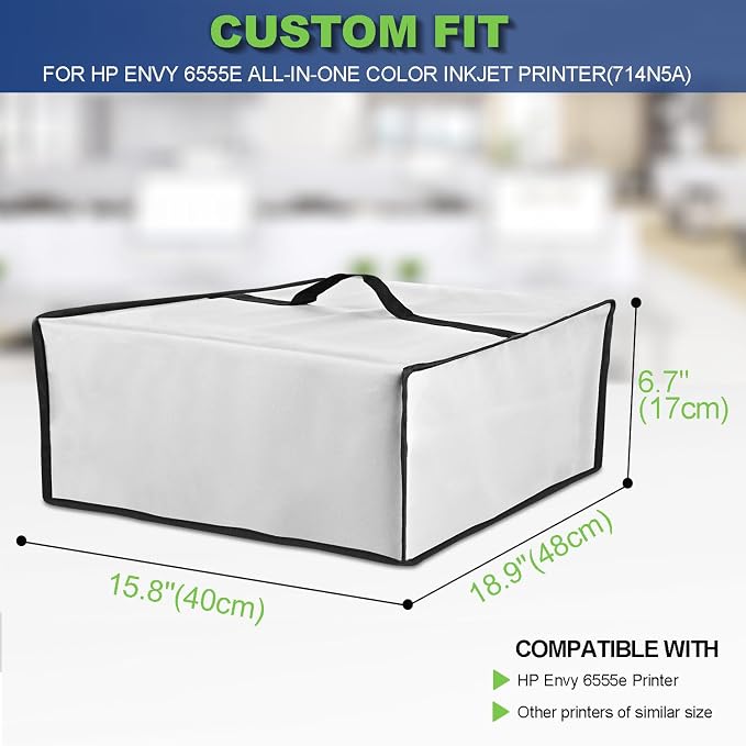 Printer Cover for HP Envy 6555e Wireless All-in-One Color Inkjet Printer