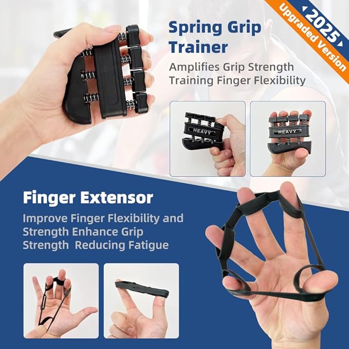 Grip Strength Tester Hand Gripper - Grip Strength Trainer Hand Dynamometer Handheld Meter LED Display Comfortable 265 Lbs / 120 Kgs Finger Strengthener for Sports Home School Gym Use