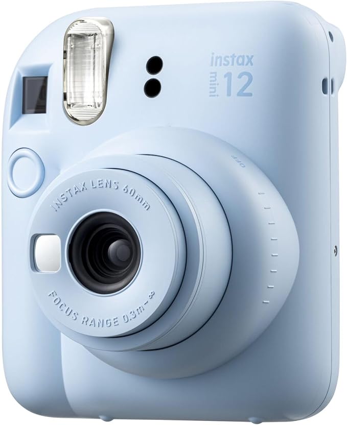 Fujifilm Instax Mini 12 Instant Camera Pastel Blue Bundle