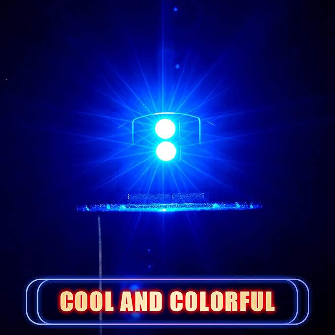 Frienda 2 Pieces Mini USB LED Light, Car LED Interior Lighting 5v Smart USB Atmosphere Light, Laptop Keyboard Office Decoration Night Lamp, Adjustable Brightness, 8 Colors