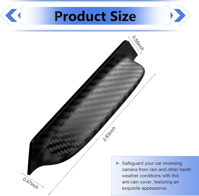 Car Rear View Camera Cover, Rain & Snow Proof Anti-glare Shield