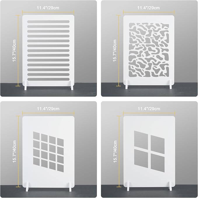 Meking 4PCS Product Photography Props Light and Shadow Boards 16 * 11inch