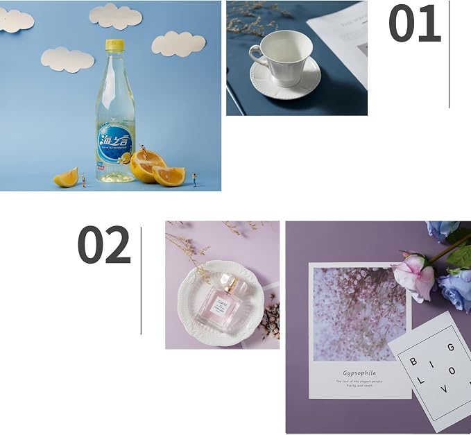 5pcs 34x22in Morandi Background Paper Photography Backdrops Solid Color Photo