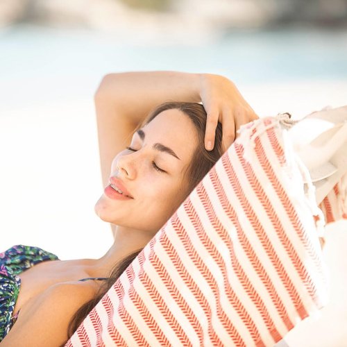Bazaar Anatolia Turkish Beach Towel - 100% Cotton, Quick-Dry & Sand-Free | Oversized 71x39 Inches - Arpa Orange