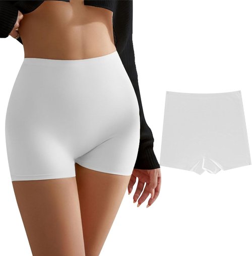 Banamic Women's Boy Shorts - Seamless Anti-Chafing Soft Biker Boxers for Ultimate Comfort