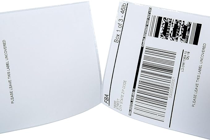 L LIKED 270000 Fanfold 4" x 6" Direct Thermal Labels,