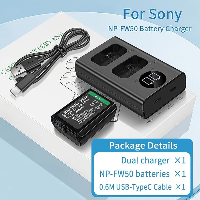 NP-FW50 1500mAh Rechargeable Lion Battery