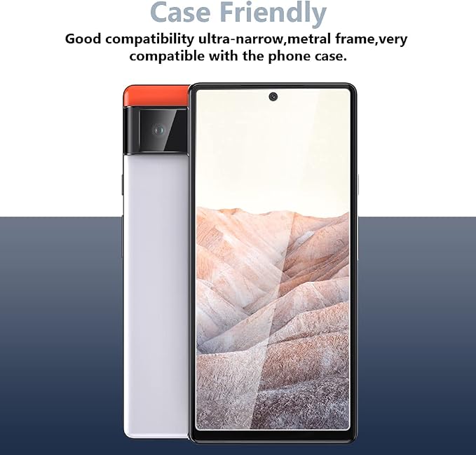 TOCOL Compatible for Google Pixel 6 5G 6.4'' Tempered Glass Screen Protector &