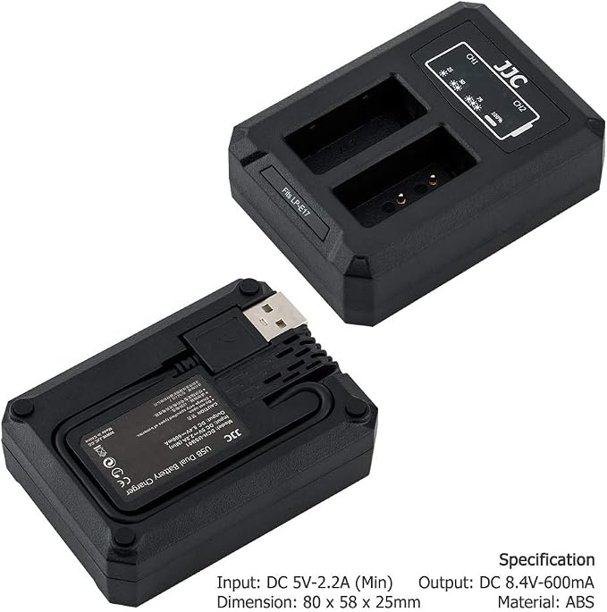 JJC LP-E17 Battery Charger USB Dual Slot