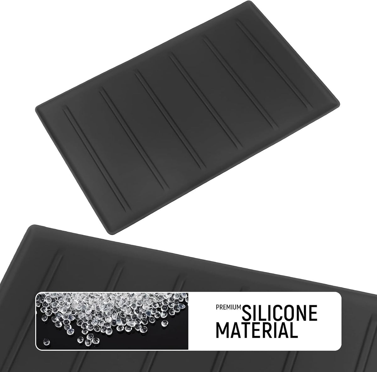 2PC Center Console Tray Liner Compatible with Toyota 2022-2026 Tundra (Only Fit SR,SR5,Limited) & 2023-2026 Sequoia Accessories Center Console Organizer Protective Pad