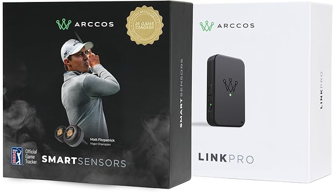 Arccos Smart Sensors Bundle - Gen 4 Smoke Sensors, Link Pro & 1st Year's Membership