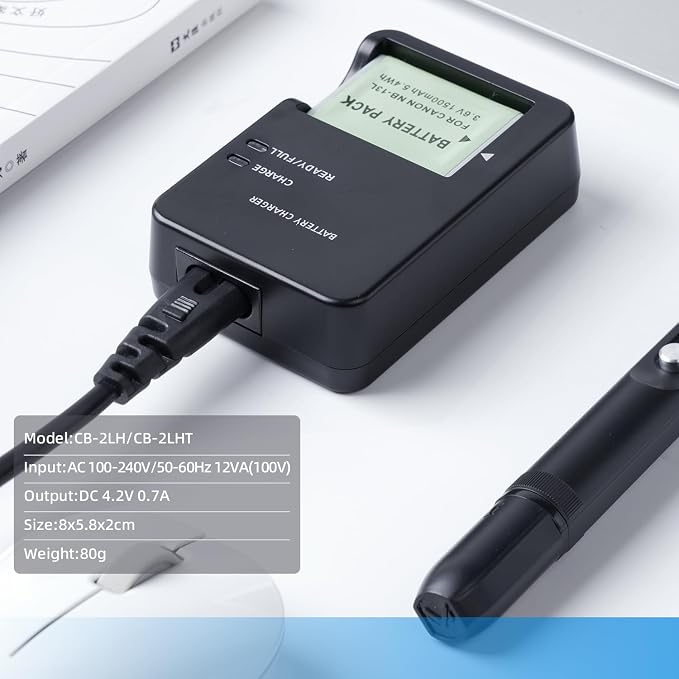 CB-2LH CB-2LHT NB-13L Battery Charger Compatible