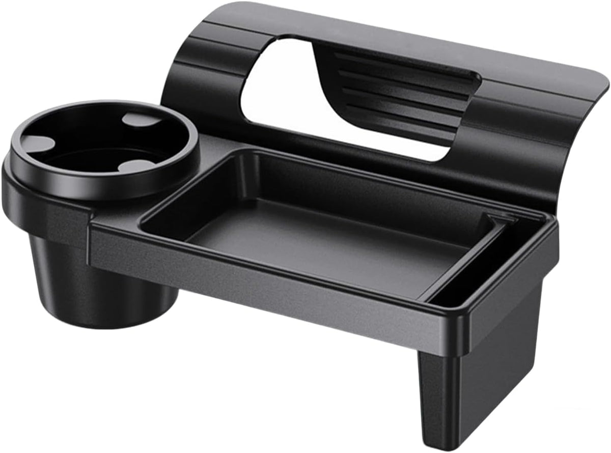 Car Window Multifunctional Storage Organizer, Car Door Cup Holder, Functional Vehicle Organizer Rack with Storage Organizer Tray Fits Most Vehicles