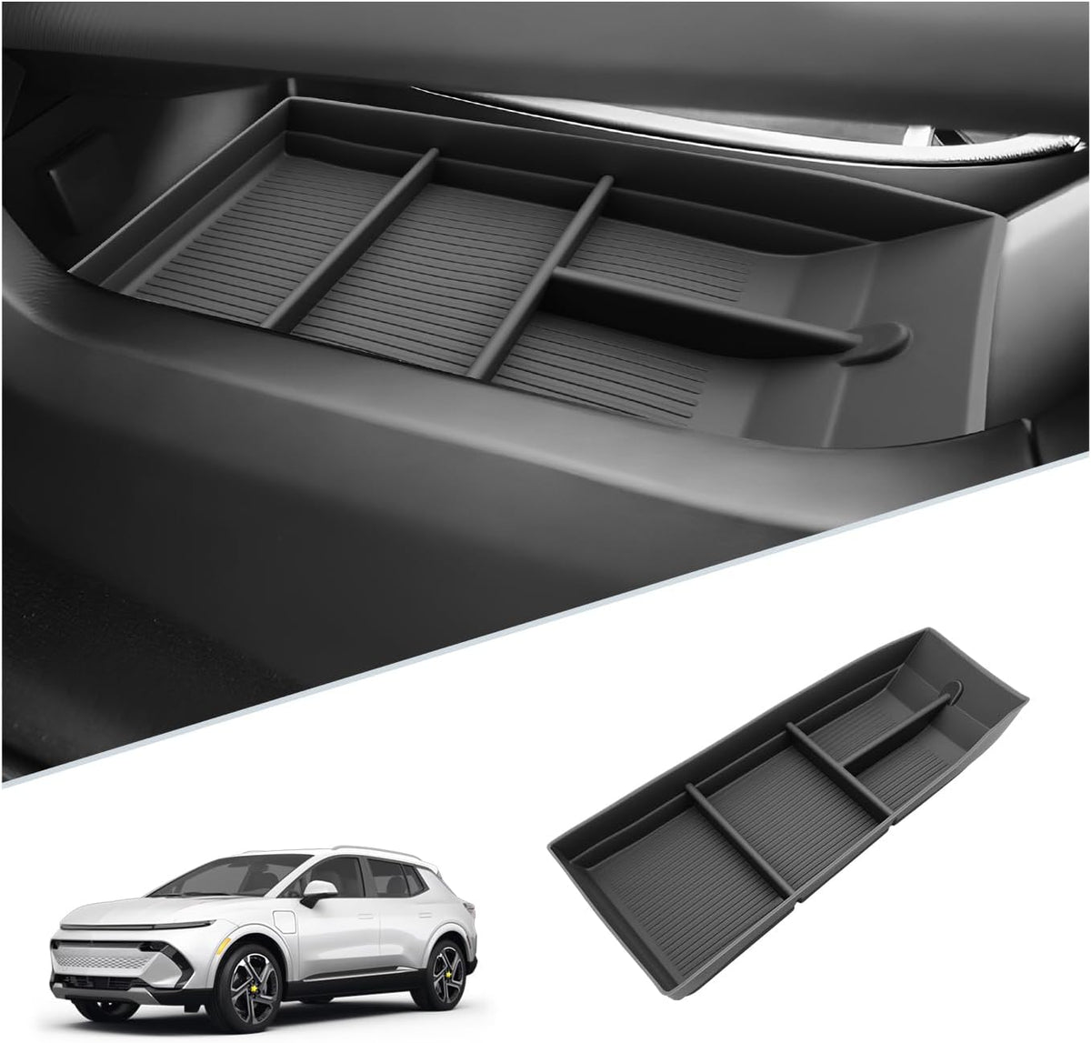 SKTU 2024 2025 2026 2027 Chevy Equinox EV Center Console Organizer Silicone