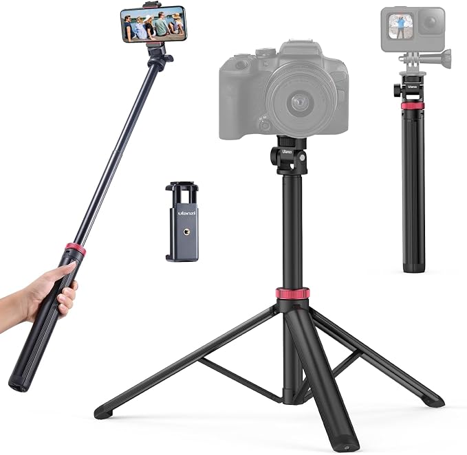 ULANZI 81" Tall Tripod for Camera&Phone, Extendable Aluminum Light Stand