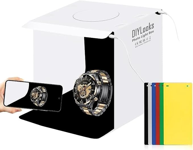20cm Include 2 LED Panels Folding Portable 1100LM Light Photo Lighting Studio