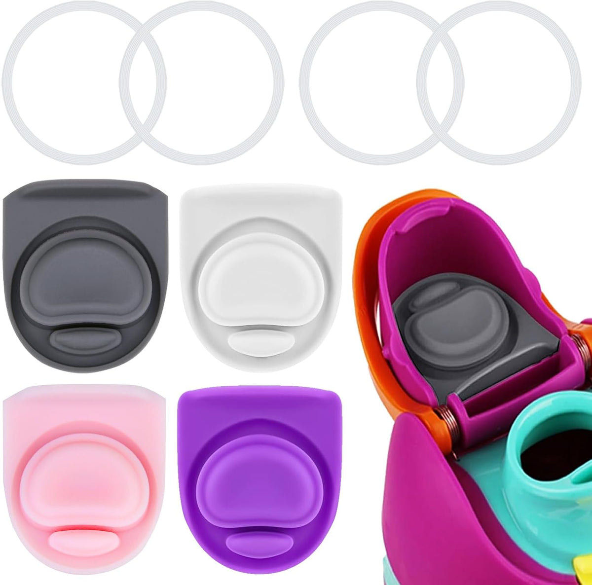 Owala | Replacement Lid Rubber Seal Stopper & O-Ring Gasket Set - Compatible with 16-40 oz Water Bottles