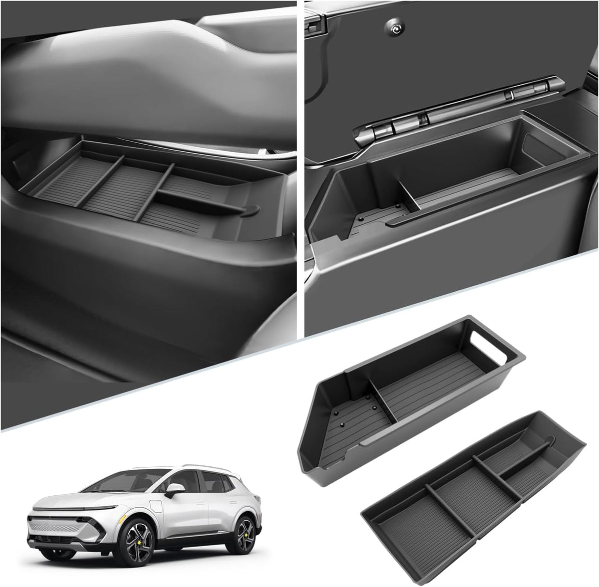 SKTU 2Pack 2024 2025 2026 2027 Chevy Equinox EV Center Console Organizer