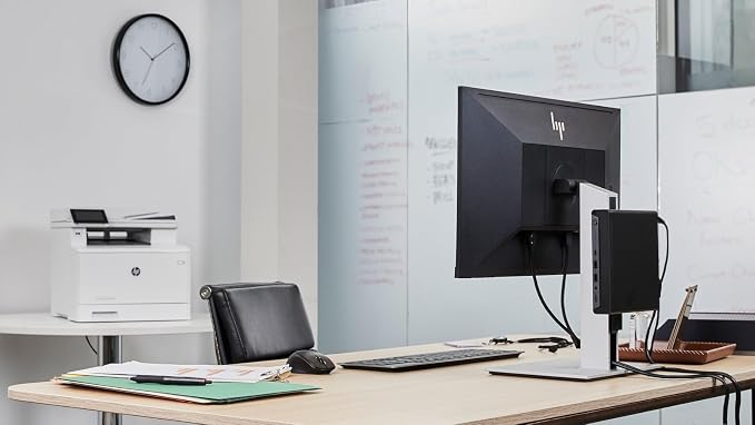 HP Mini Desktop PC Computer for Office Work, Data Processing, Accounting, Video Editing, Intel i7-12700T (16GB RAM, 512GB SSD), 3X 4K Output, Wired Keyboard & Mouse & Stand Included, Windows 11 Pro