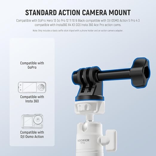 NEEWER Basics Mini Desk Selfie Stick Tripod Compatible