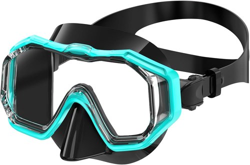 Bairuifu Kids Swim Goggles - 3-Window Lens for Wide Vision & Comfort | Crystal Clear Snorkel Mask