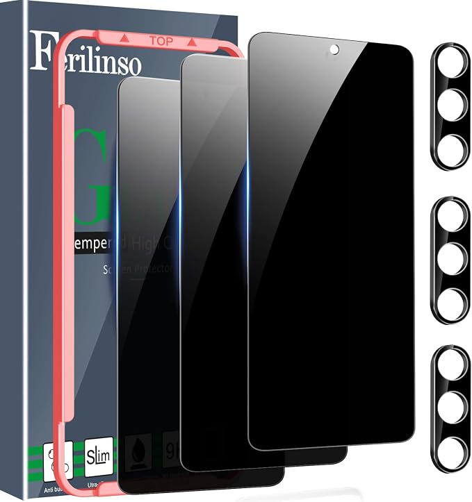 Ferilinso 3 Pack Privacy Screen Protector