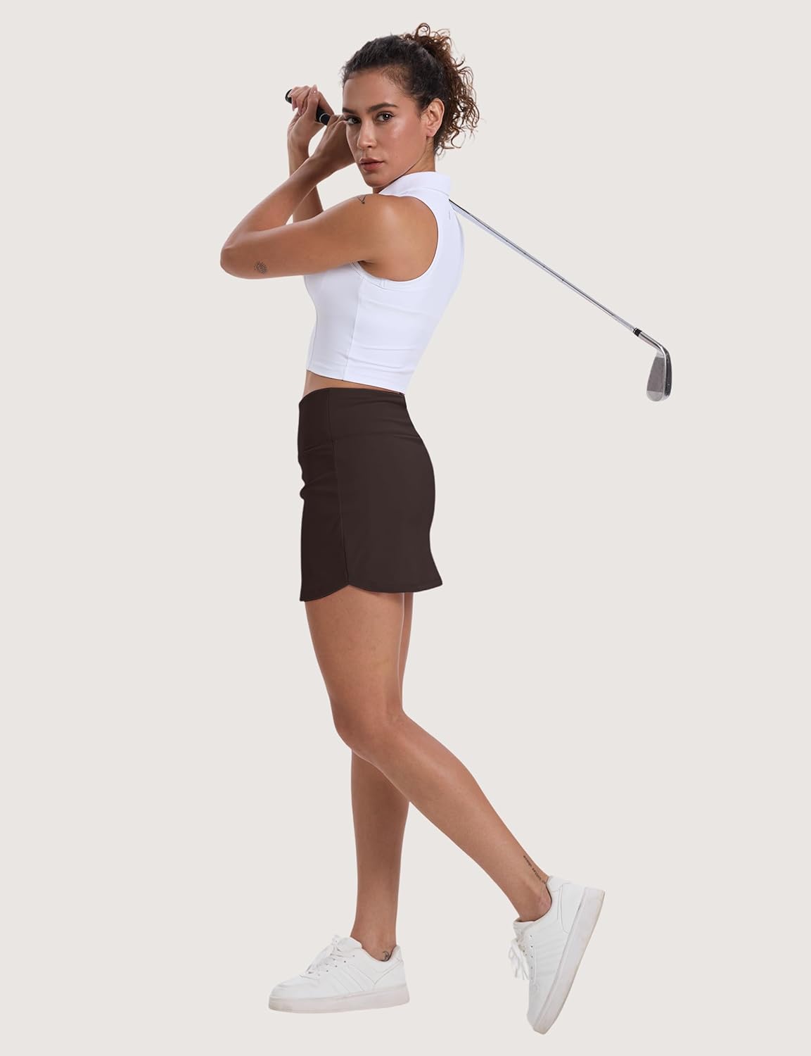 Skiennix Women's Golf Skirt | High-Waisted Tennis Skorts with Pockets for Athletic Workouts