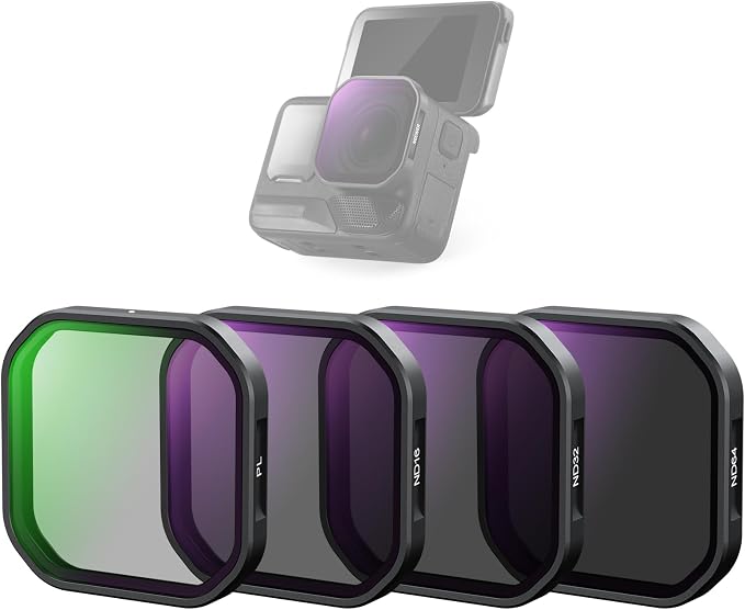 NEEWER 4 Pack ND & Polarizer Filter Set Compatible