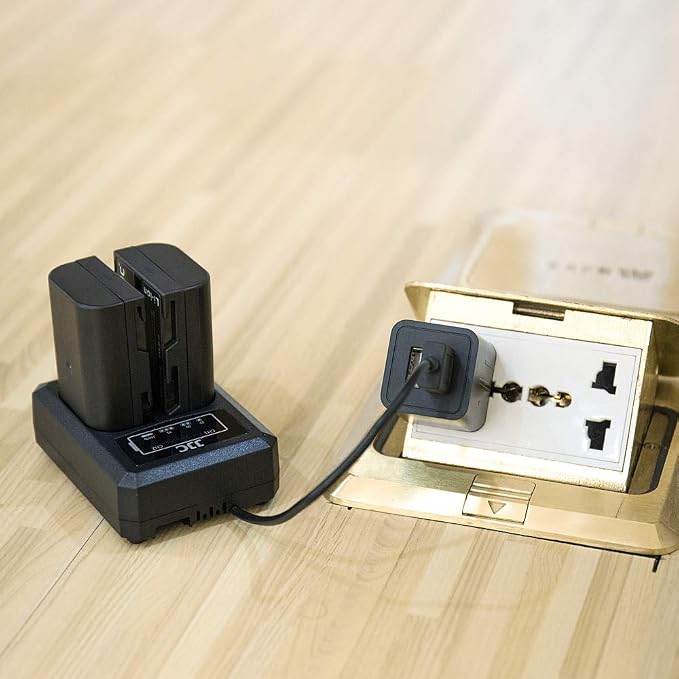 JJC DMW-BLF19 & DMW-BLK22 Battery Charger USB Dual Slot