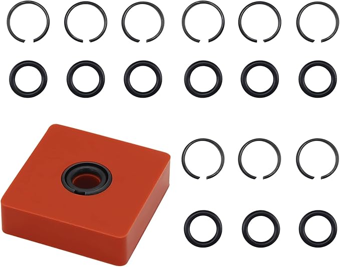 (10 Sets) 1/2" Impact Wrench Retaining Rings with O-Ring, Compatible with Electric/Pneumatic Wrench, Including Retainer Ring Anvil Install Tool