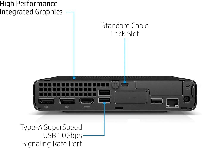 HP Elite Mini 800 G9 Desktop, Intel i9-14900T, 16GB DDR5, 512GB SSD | Business EliteDesk Computer, WiFi 6, Bluetooth, Keyboard Included, no Mouse, Windows 11 Pro