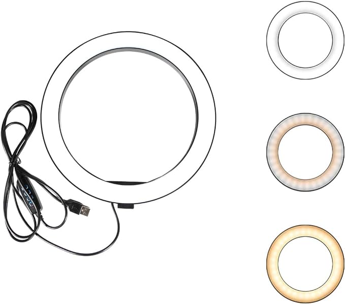 Ring Light OEBLD Dimmable with 3 Light Modes & 10 Brightness Level LED Ring