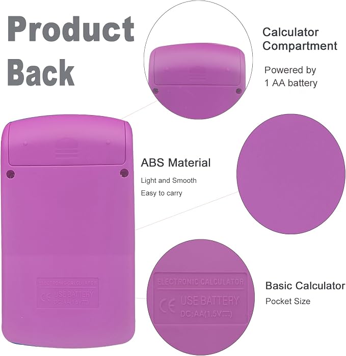 Basic Calculator Dual Power 8 Digit Desktop Calculator