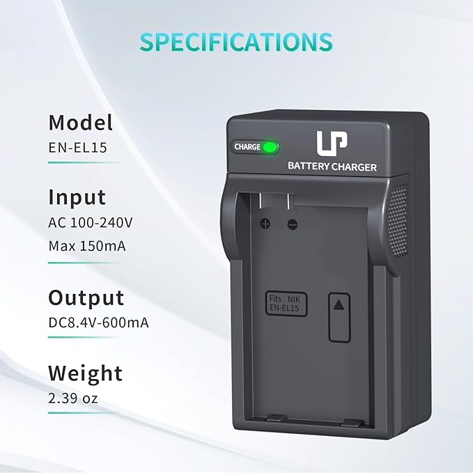 EN-EL15 EN EL15a Battery Charger, LP Charger Compatible