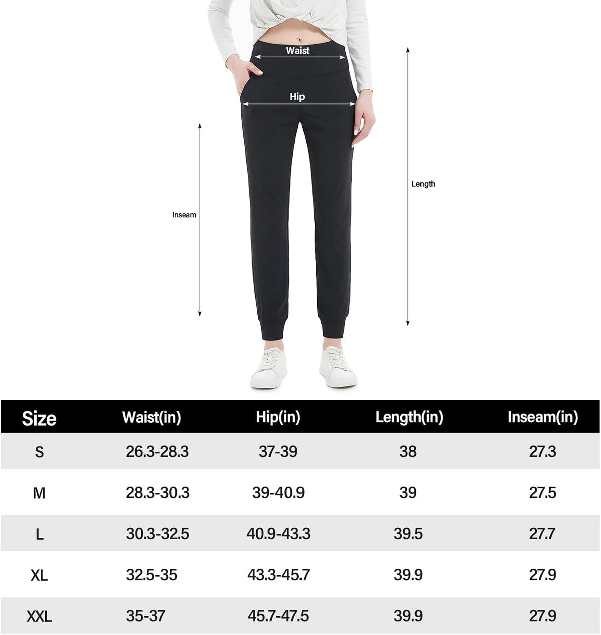Skiennix Women's Joggers - Lightweight Athletic Sweatpants with Pockets | Tapered Casual Workout Pants